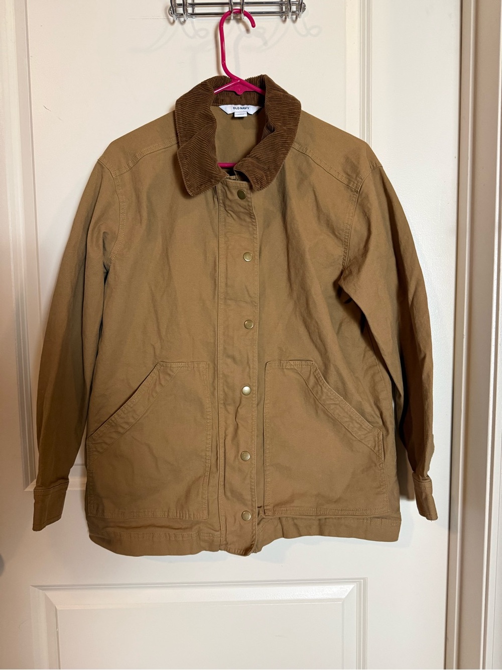 Old Navy Women’s Barn Jacket with Corduroy Collar